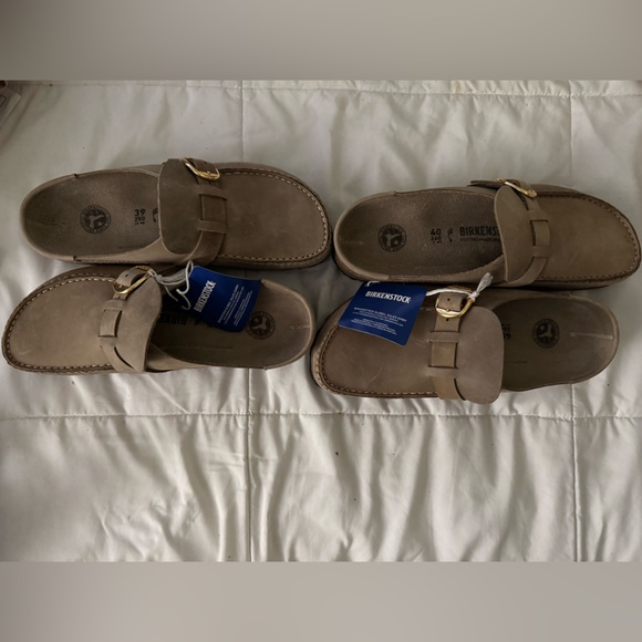 NWT Birkenstock Buckley Style Oiled Leather in Light Tobacco - Picture 16 of 16
